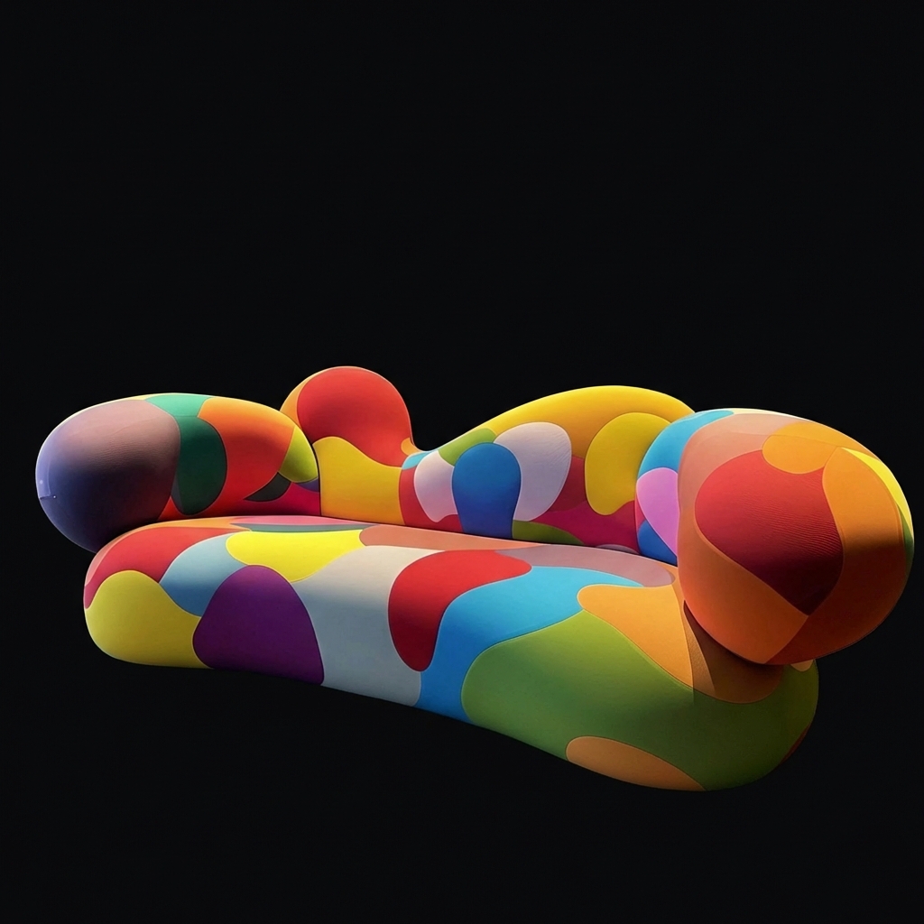 Colorful Abstract Sofa